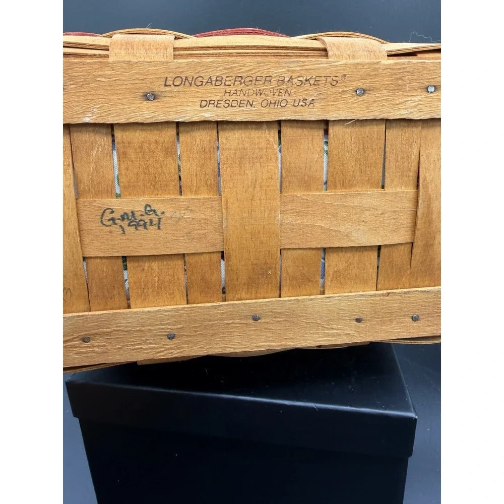Longaberger 1994 Mother's Day Basket Combo 🌸🧺 Basket • Liner • Protector